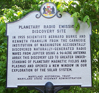 Photo of discovery site historical marker