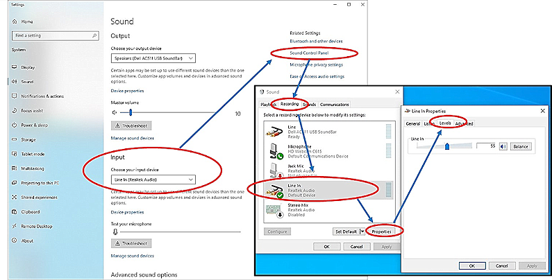 screen shot of software interface